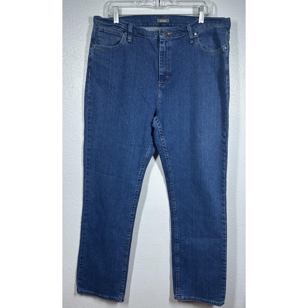 Cabela's Jeans Mens 38x30‎ Blue Denim Straight Leg 5 Pocket Zip Fly Workwear